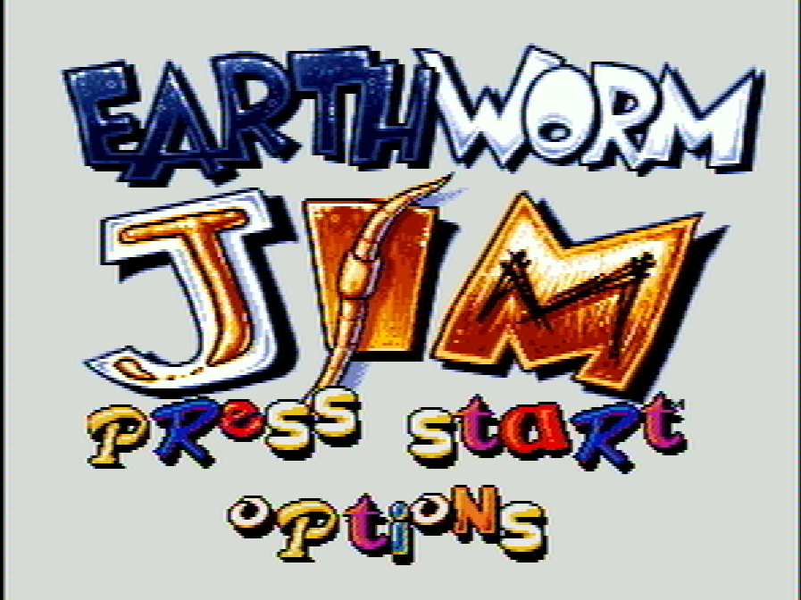 Earthworm Jim title screen