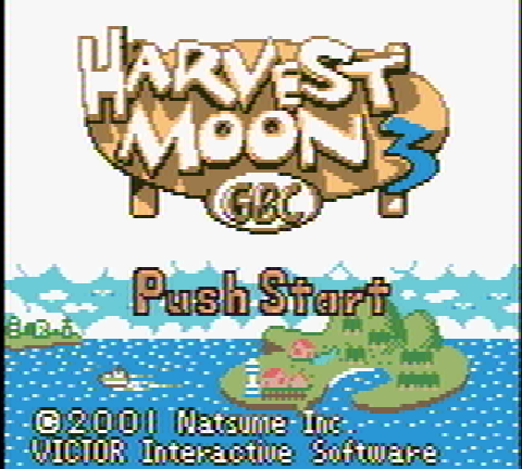 Harvest Moon 2 Title Screen