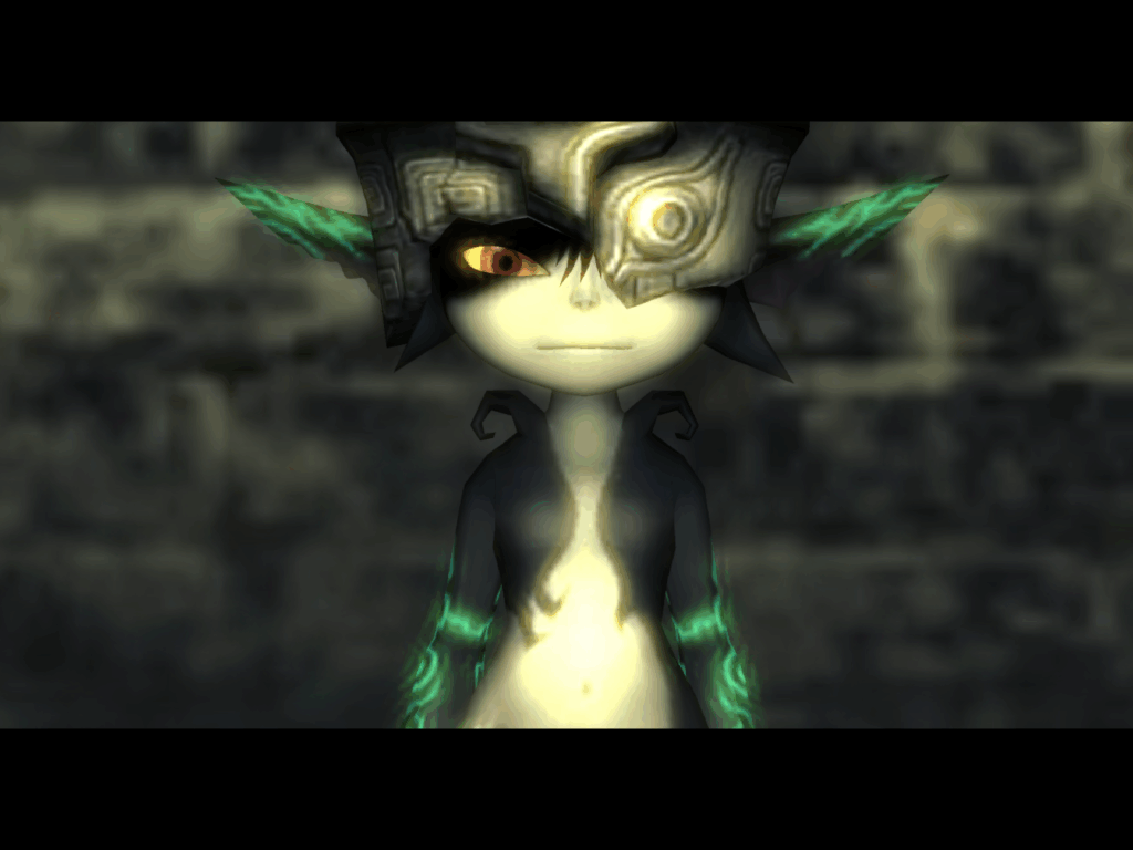 Impish Midna, about to stir up some trouble.