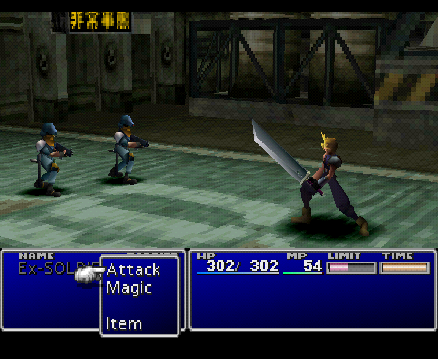 Cloud fights some goons.